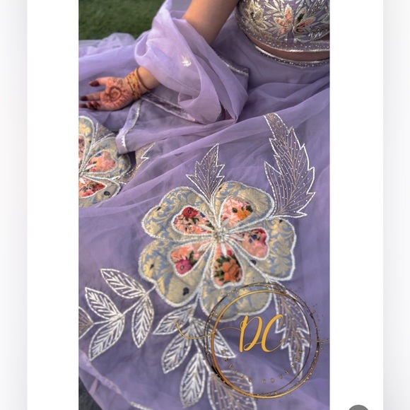 Purple lehenga - Picture 2 of 2